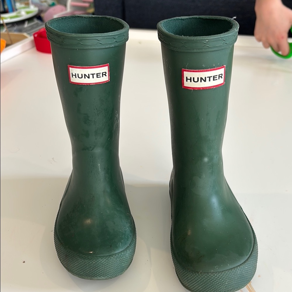 Hunter Green Rain Boots